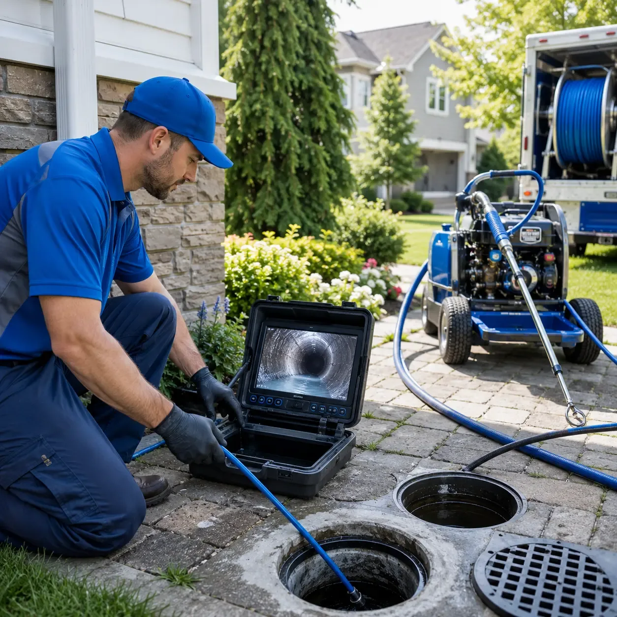 Outdoor drain cleaning professionals serving Central Valley, NY