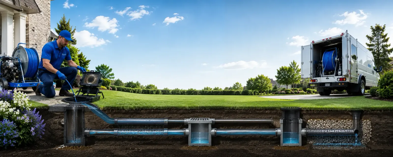 Outdoor drain cleaning information for Central Valley, NY